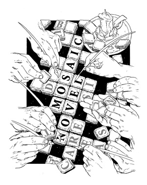 On Mosaic Novels illustration by Michael William Kaluta